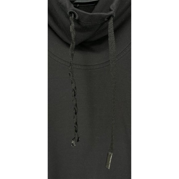 Lululemon Black Mock Cowl Funnel Neck Pullover Sweatshirt Drawstring Womens Sz 4 - Picture 6 of 6
